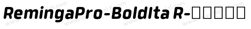 RemingaPro-BoldIta R字体转换